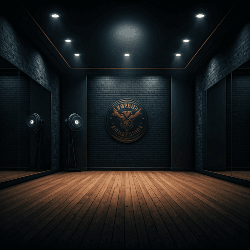 Professional posing room with studio lighting